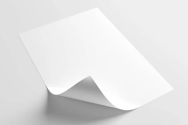 Paper Sheet Mock Rendering — Stock Photo, Image