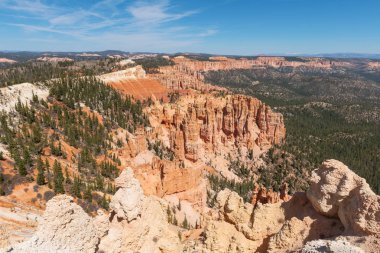 Hoodoos gökkuşağı noktadan, Bryce Canyon Milli Parkı, Utah
