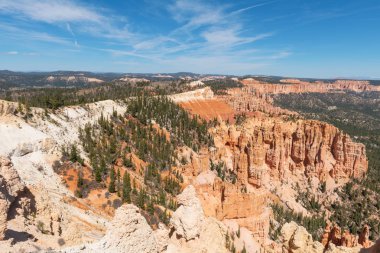 Hoodoos gökkuşağı noktadan, Bryce Canyon Milli Parkı, Utah