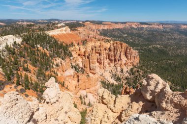 Hoodoos gökkuşağı noktadan, Bryce Canyon Milli Parkı, Utah