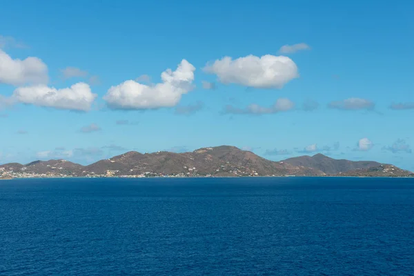 Tortola kustlijn — Stockfoto