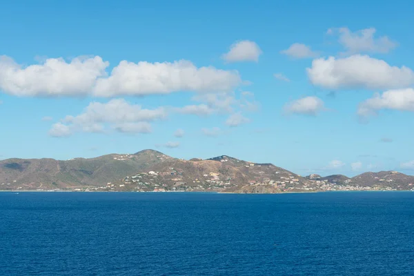 Tortola kustlijn — Stockfoto