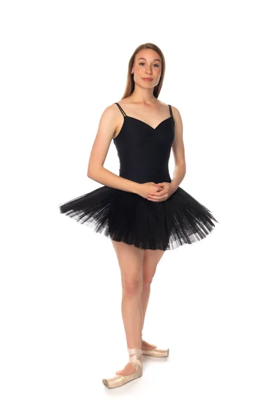 Ballerina in black — Stock Photo, Image