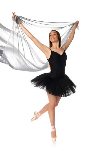 Ballerina in black — Stock Photo, Image