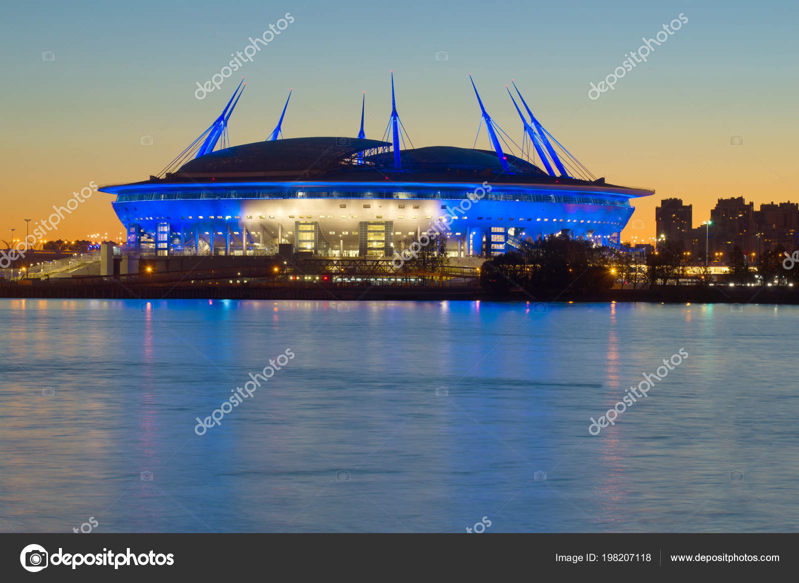 Zenit Arena Noch Stokovye Foto Izobrazheniya Skachat Zenit Arena Noch Kartinki Na Depositphotos