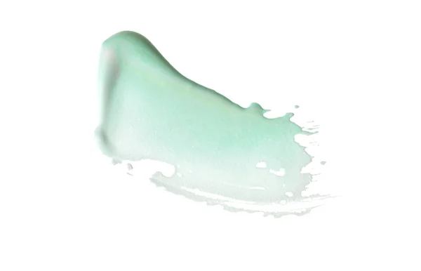 Akrilik Renk Fırça Darbesi Beyaz Izole — Stok fotoğraf