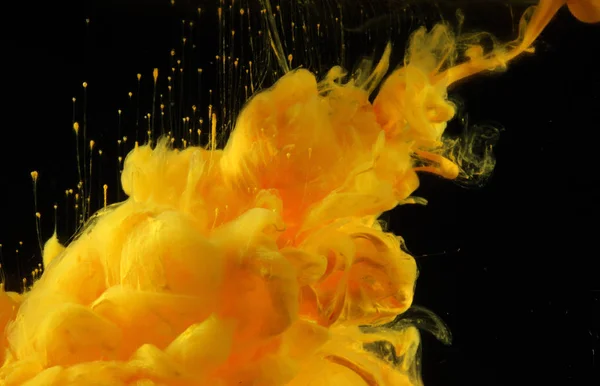 Warna Akrilik Dalam Air Tinta Blot Latar Belakang Abstrak — Stok Foto