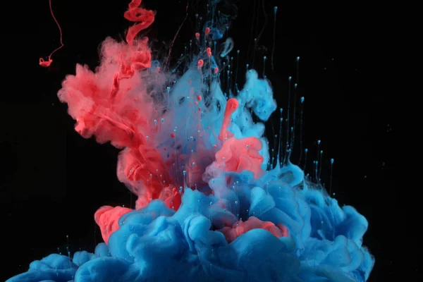 Acrylfarben Wasser Tintenklecks Abstrakter Hintergrund — Stockfoto