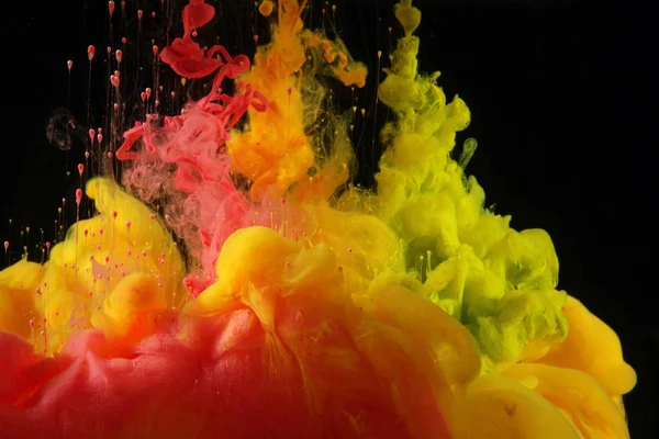 Acrylfarben Wasser Tintenklecks Abstrakter Hintergrund — Stockfoto