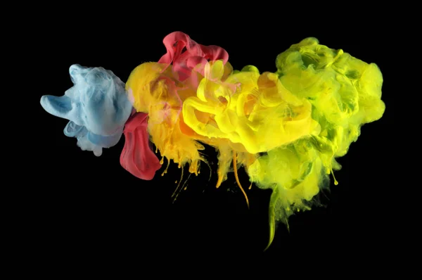 Colores Acrílicos Agua Mancha Tinta Fondo Abstracto —  Fotos de Stock