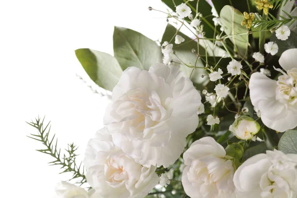 Çiçek Buketi Beyaz Arka Plan Üzerinde Zole — Stok fotoğraf