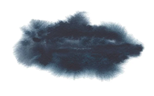 Abstract Aquarel Inkt Vlek Geschilderde Achtergrond Textuur Papier Geïsoleerd — Stockfoto