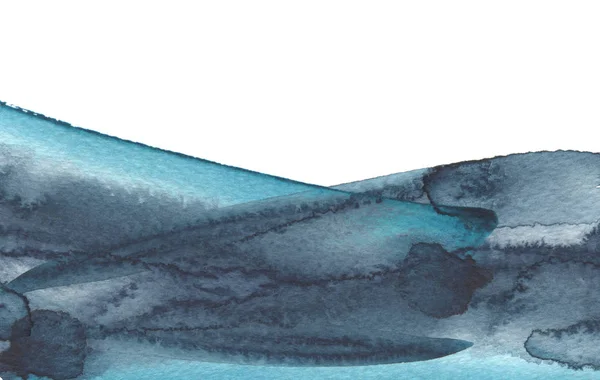 Soyut Suluboya Fırça Darbeleri Arka Plan Boyalı Doku Kağıt Izole — Stok fotoğraf