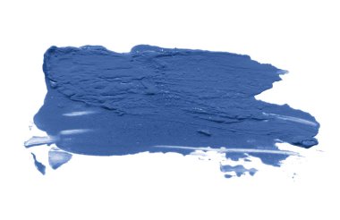 Akrilik renk fırça darbesi. İzole.