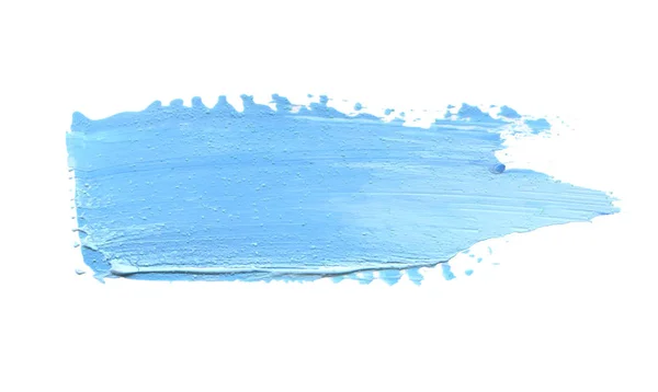 Abstrakcyjny akrylowy kolor pociągnięcia pędzla na białym. — Zdjęcie stockowe
