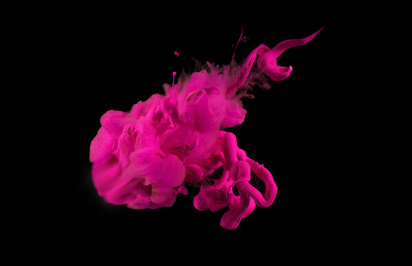 Акриловые краски в воде. Абстрактный фон.