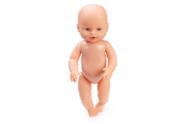 -beyaz izole oyuncak bebek