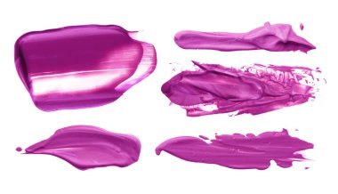 Soyut akrilik fırça darbeleri. Koleksiyonu. 