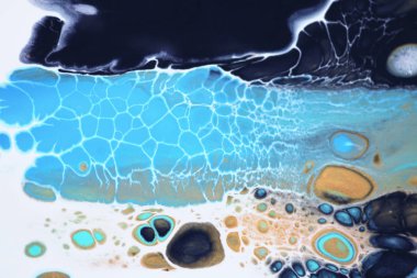 Mermer dokusu. Akrilik renk lekeleri. Soyut arkaplan. 