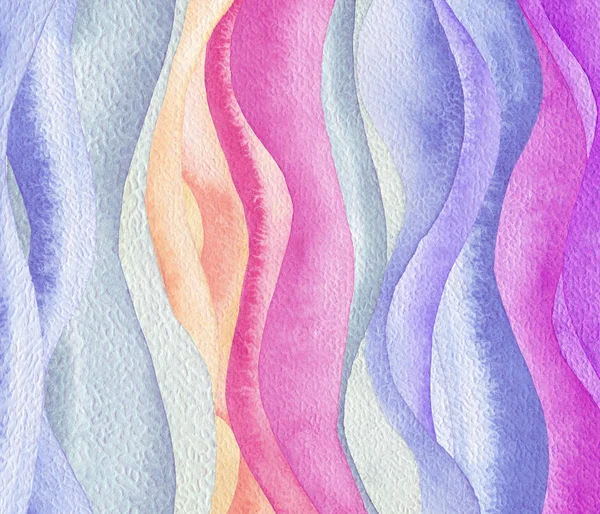 Ola abstracta acuarela pintado de fondo. Textura de papel . — Foto de Stock