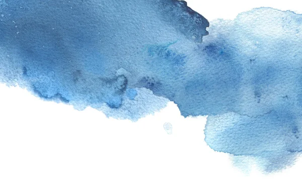 Aquarelle Abstraite Nuage Fond Peint Tache Encre Papier Texturé — Photo