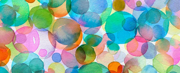 Abstrait Bulle Aquarelle Coups Pinceau Peint Fond Papier Texturé — Photo