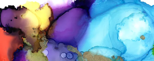 Kunst Abstracte Verf Vlekken Achtergrond Alcohol Inkt Kleuren Marmeren Textuur — Stockfoto
