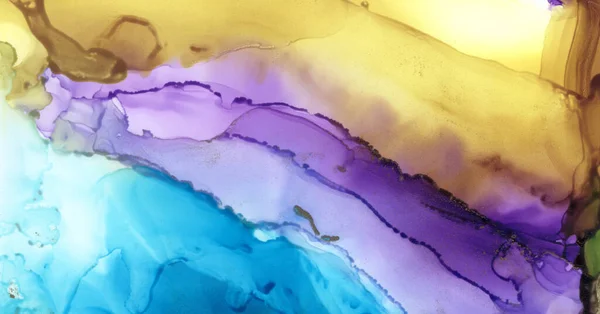 Art Abstraktní Barva Skvrny Pozadí Alkoholové Barvy Mramorová Textura Vodorovný — Stock fotografie