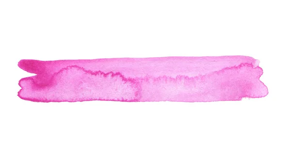 Abstract Watercolor Acrylic Line Brush Stroke Blot Painting Pink Lilac — Stock Photo, Image