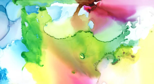 Kunst Abstracte Verf Vlekken Achtergrond Alcohol Inkt Kleuren Marmeren Textuur — Stockfoto