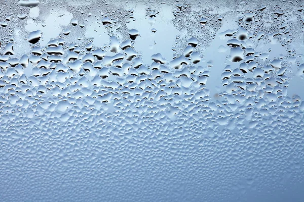 Gotas Água Vidro Molhado Janela Contexto Abstrato — Fotografia de Stock