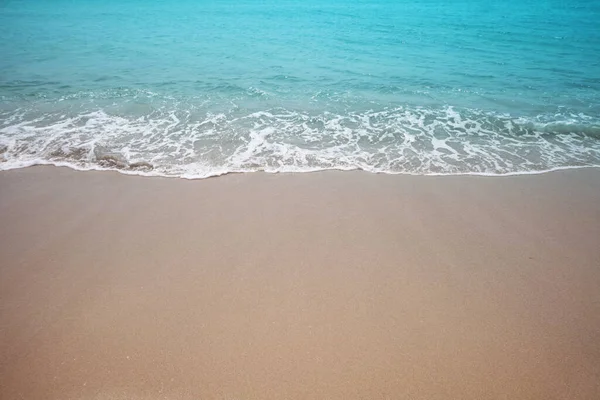 Sand Och Havsvåg Beach Natur Bakgrund — Stockfoto