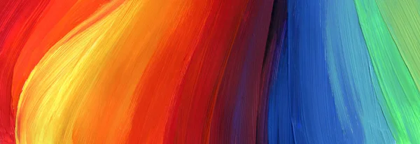 Abstrakte Acryl Und Aquarellmalerei Leinwand Textur Hintergrund Horizontales Langes Banner — Stockfoto