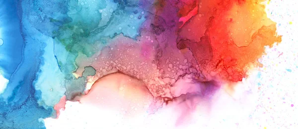 추상적 페인트칠 알코올 은청색을 수평의 — 스톡 사진