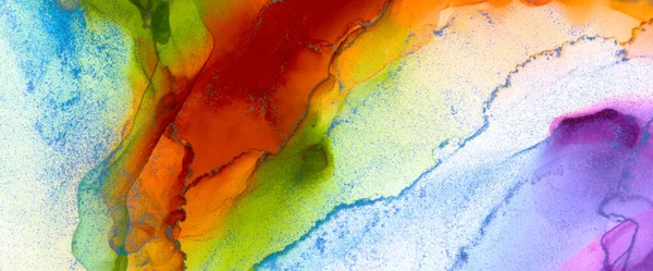 Marmeren Textuur Kunst Abstracte Verf Vlekken Achtergrond Alcohol Inkt Kleuren — Stockfoto