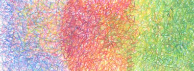 Pencil color scribble doodle abstract horizontal background.  clipart