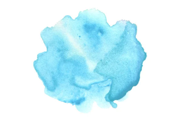 Soyut Suluboya Akrilik Lekeli Resim Mavi Renk Tasarım Elementi Kumaş — Stok fotoğraf