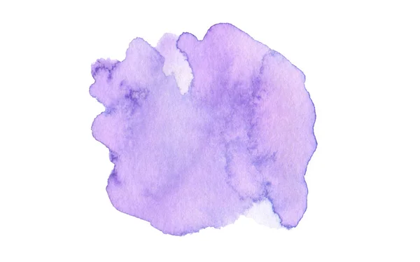 Abstract Watercolor Acrylic Blot Painting Violet Lilac Color Design Element — Stock Photo, Image