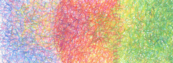 Pencil color scribble doodle abstract horizontal background. 