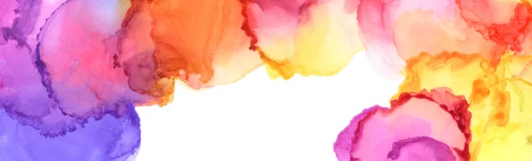 Abstraktní Bublina Skvrna Akvarel Duha Barva Malování Pozadí Textura Mramoru — Stock fotografie