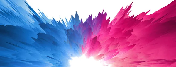 Digitale Illustratie Kleur Regenboog Plons Abstracte Horizontale Achtergrond — Stockfoto