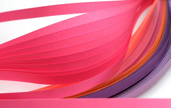 Gradiente Abstrato Onda Cor Rosa Onda Tira Papel Fundo Modelo — Fotografia de Stock