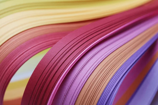 Abstrakte Farbverlauf Welle Curl Streifen Papier Hintergrund Vorlage Für Drucke — Stockfoto