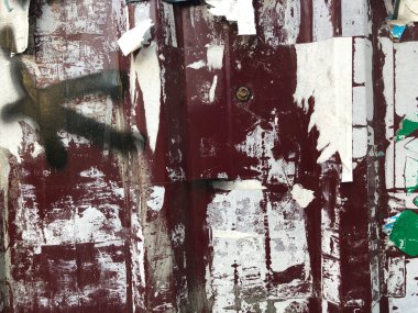 Paçavra kağıdıyla pis doku duvarı. - Evet. Soyut arkaplan.