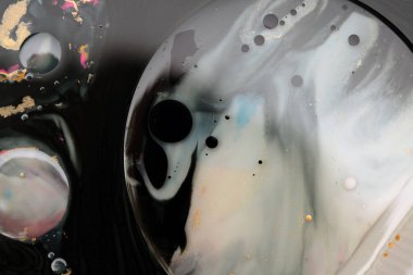 Soyut arkaplan. Mermer desenli leke. Su ve yağda akrilik rengi. 