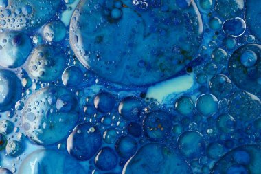 Su ve yağda akrilik rengi. Makro Soyut doku arkaplanı.