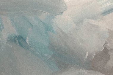 Sanat suluboya, akrilik fırça darbesi lekesi boya bezi. Soyut doku grisi, bej renkli boya arkaplanı.