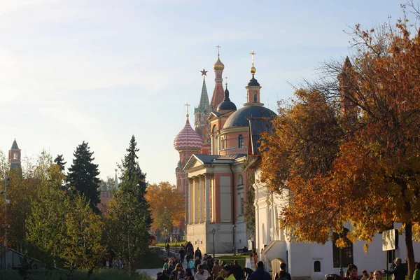 Zaryadye Park Uitzicht Het Kremlin Van Moskou — Stockfoto