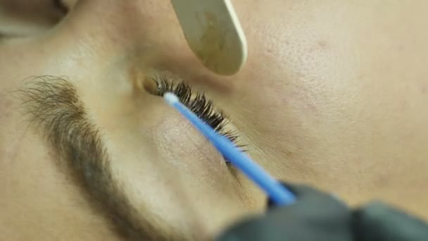 Lázeňské obličejové procedury v salonu krásy — Stock video