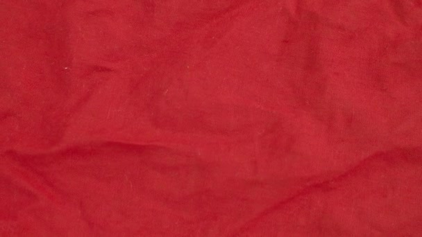 背景-赤いリネンの布 — ストック動画